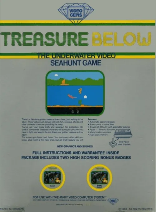 Treasure Below box back