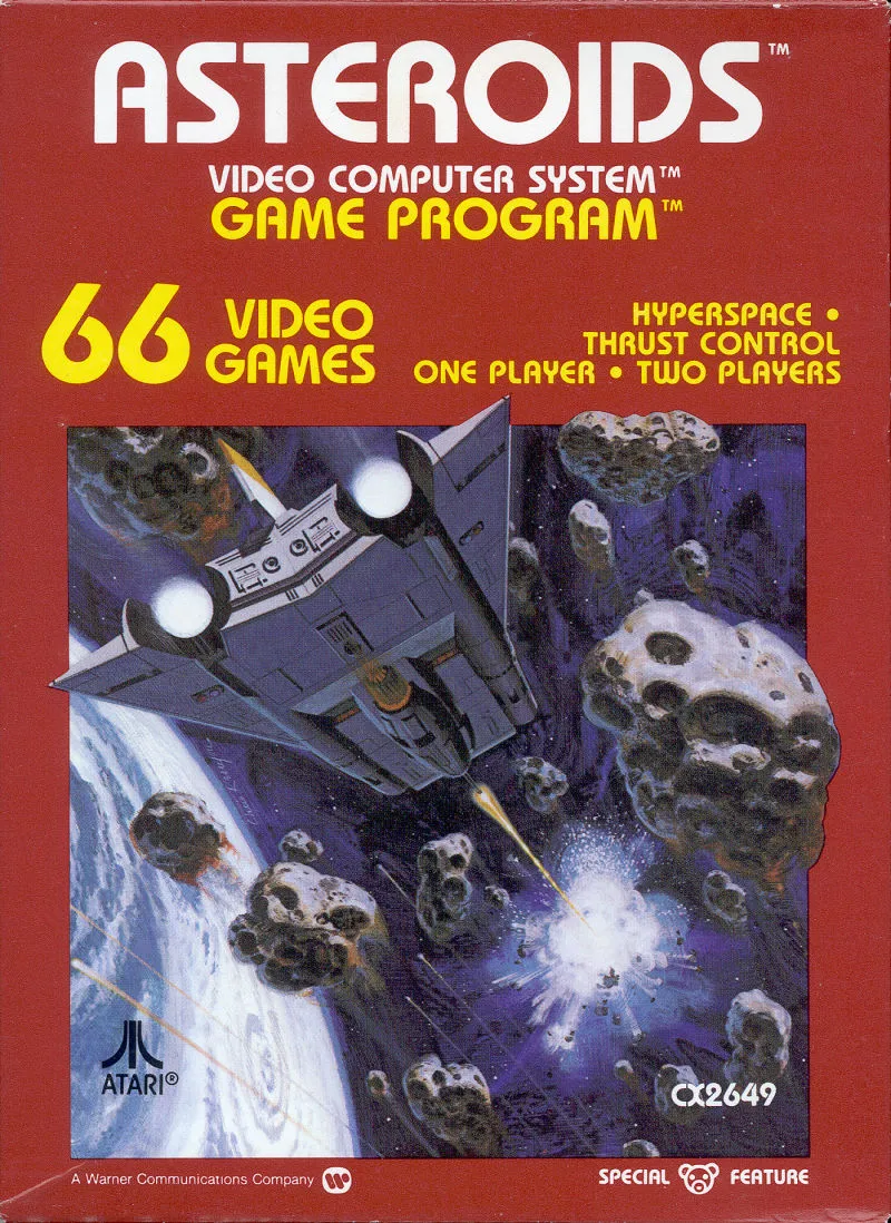 Asteroids box art