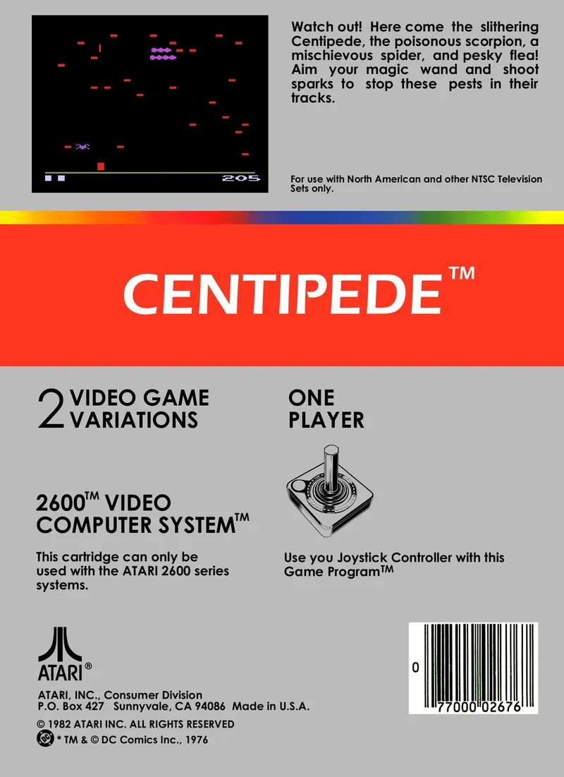 Centipede box back