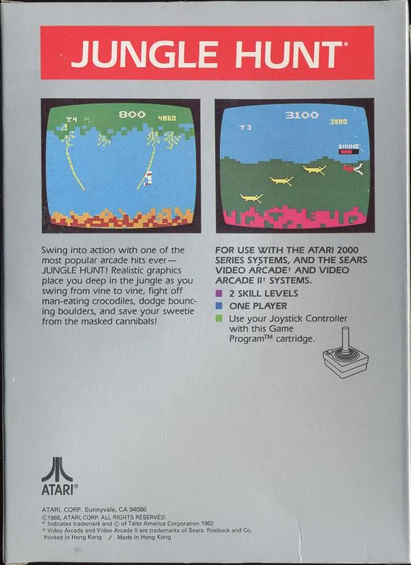Jungle Hunt box back