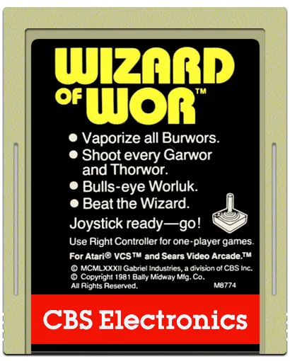 Wizard of Wor cart