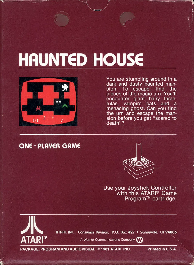 Haunted House box back
