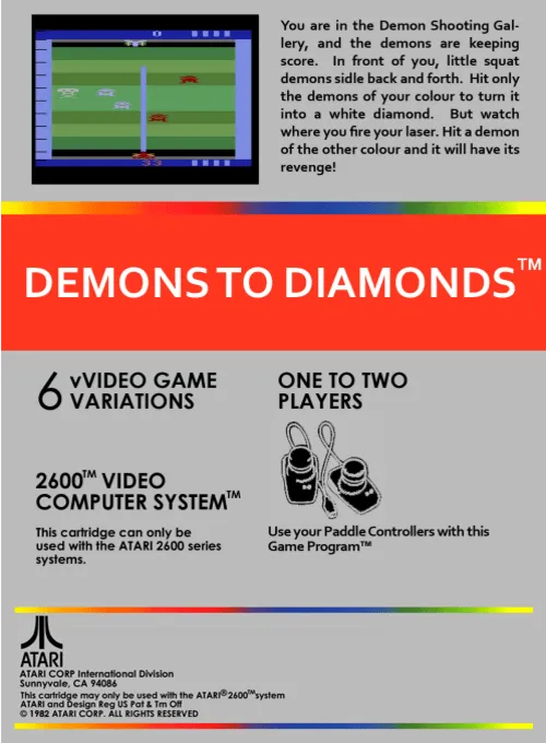 Demons To Diamonds box back