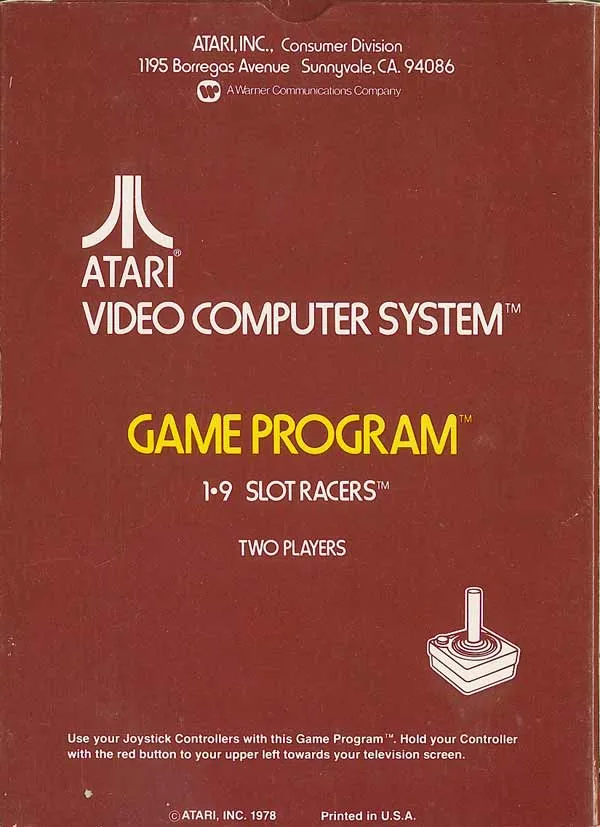 Slot Racers box back