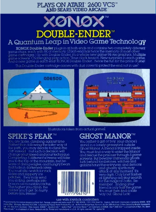 Spike's Peak box back
