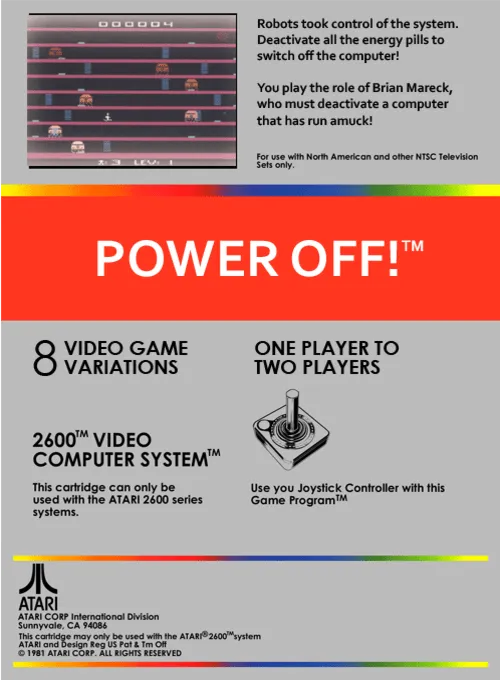 Power Off! box back