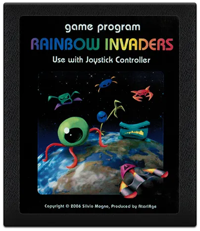 Rainbow Invaders cart