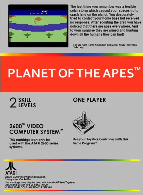 Planet of the Apes box back