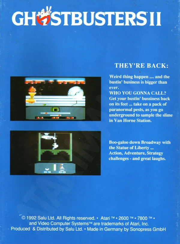 Ghostbusters II box back