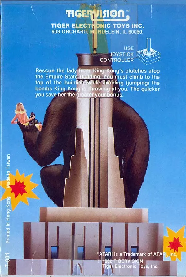 King Kong box back