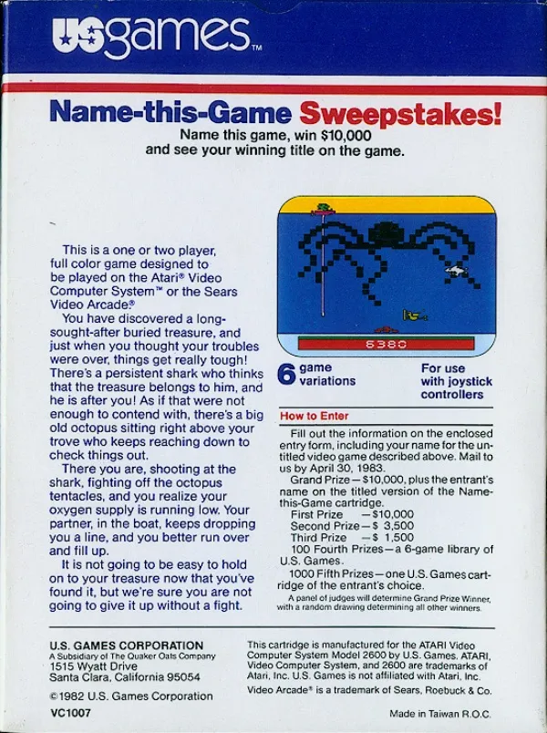 Name This Game box back