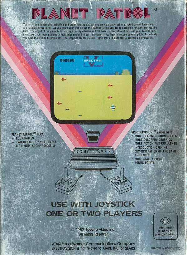 Planet Patrol box back