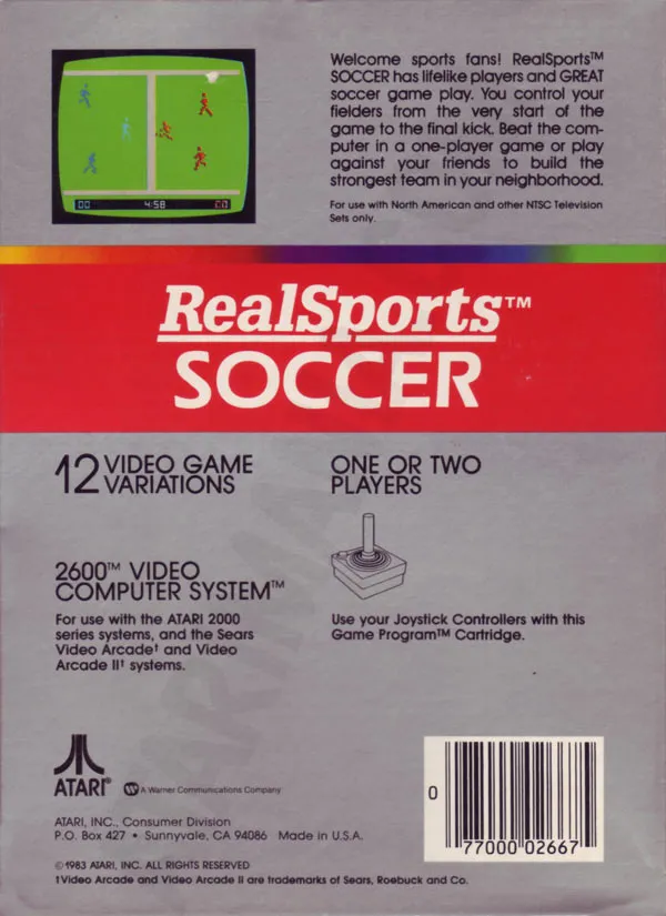 RealSports Soccer box back