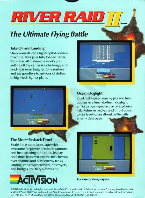 River Raid II box back