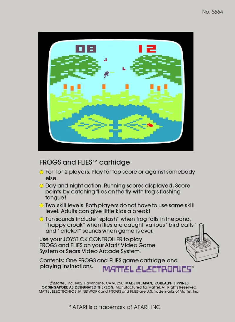 Frogs and Flies box back