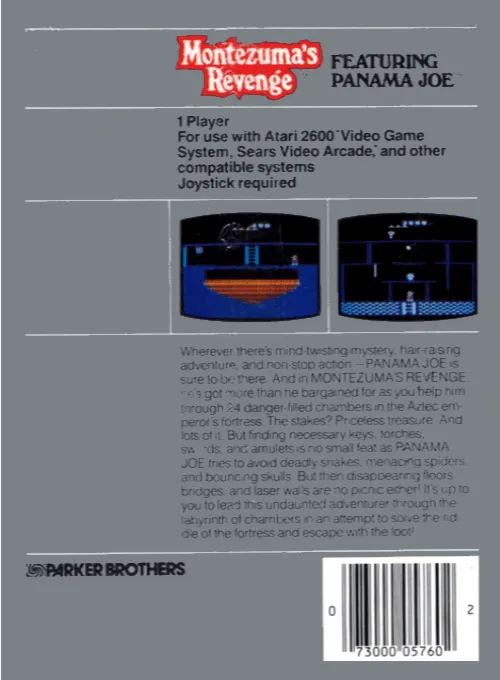 Montezuma's Revenge box back
