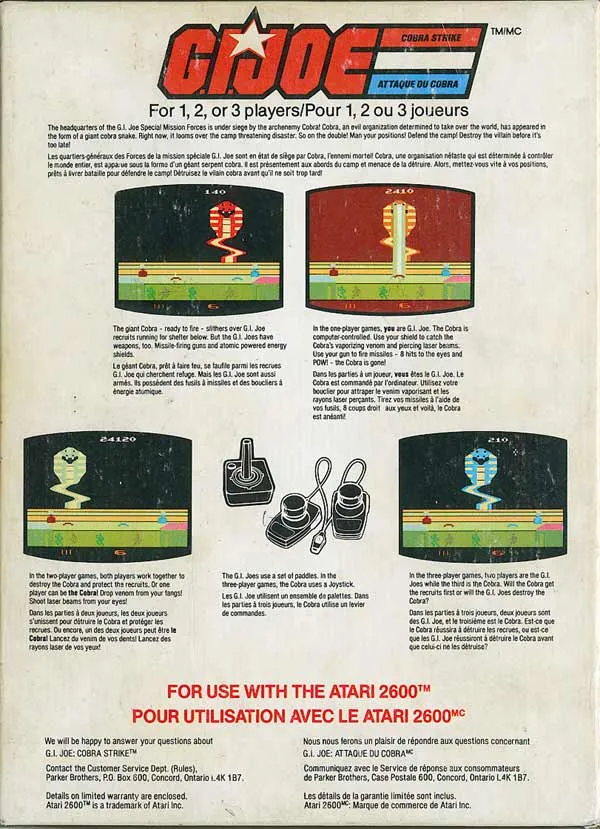 G.I. Joe: Cobra Strike box back