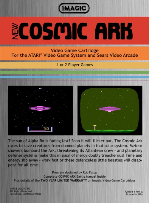 Cosmic Ark box back