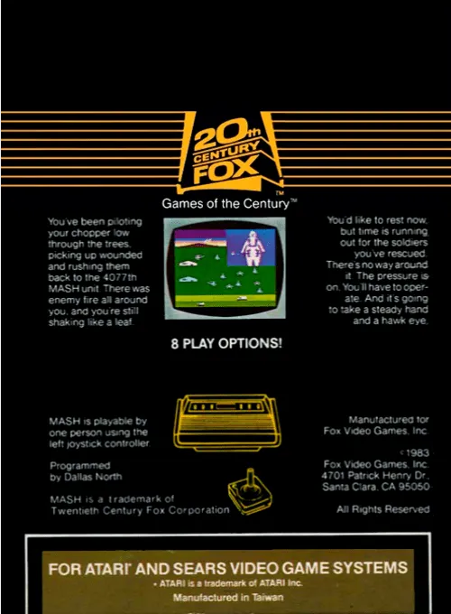 M.A.S.H box back