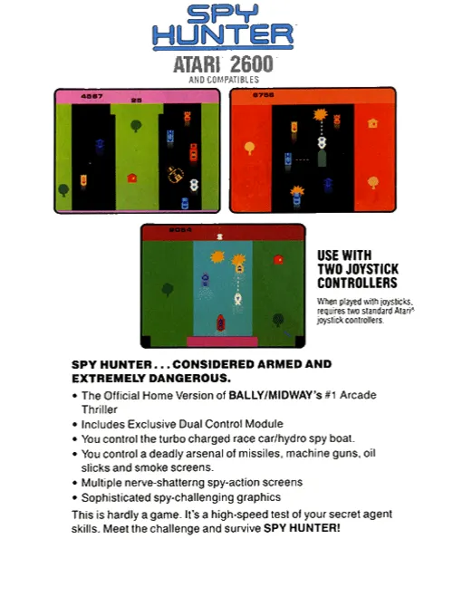 Spy Hunter box back