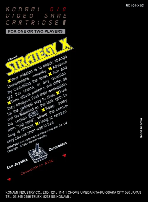 Strategy X box back