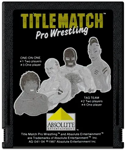 Title Match Pro Wrestling cart