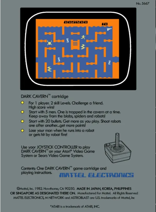 Dark Cavern box back
