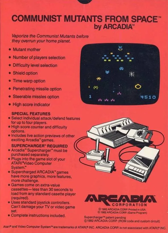 Communist Mutants From Space box back