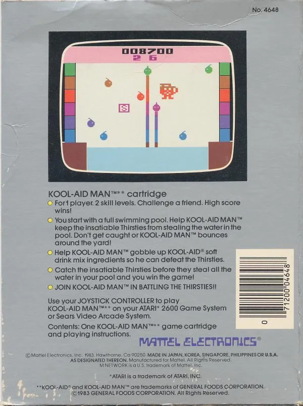 Kool-Aid Man box back