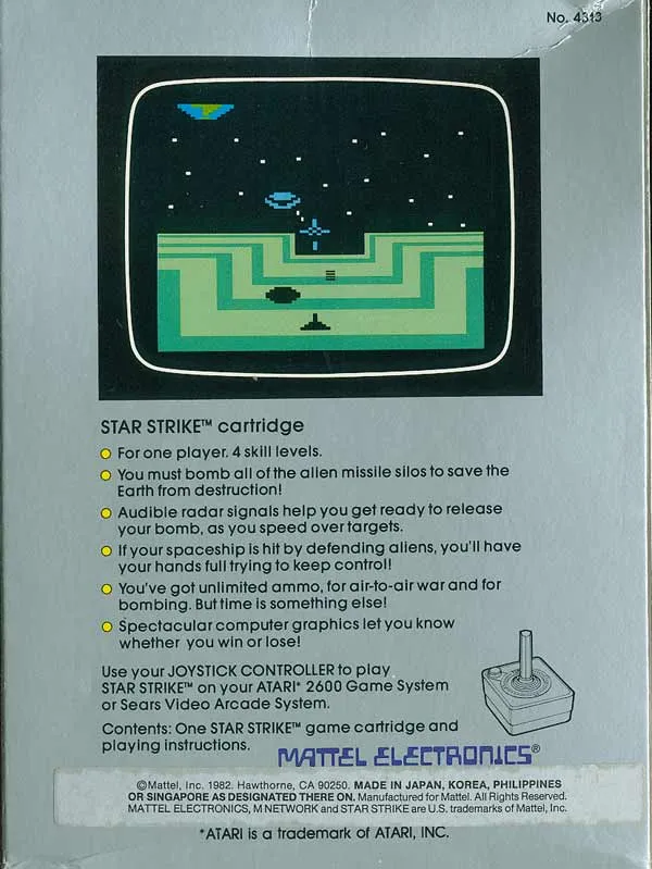Star Strike box back