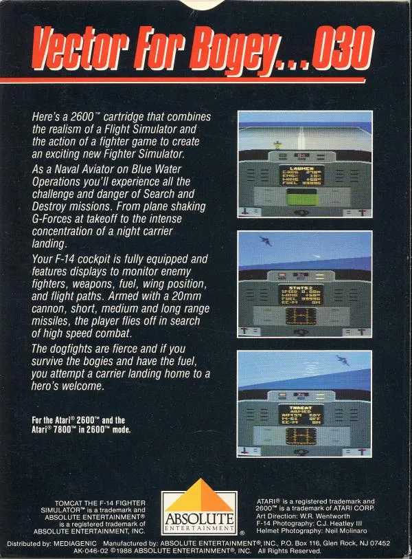Tomcat: The F-14 Fighter Simulator box back