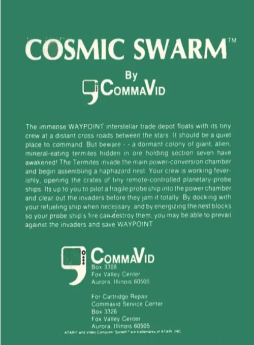 Cosmic Swarm box back