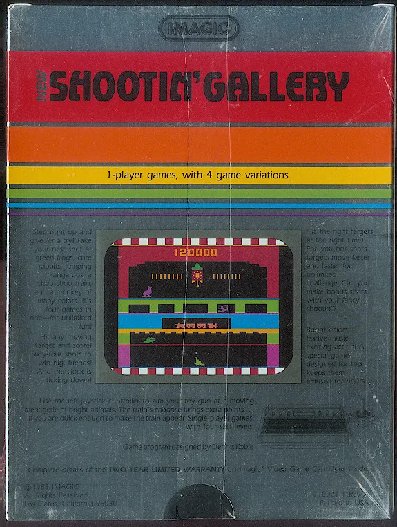 Shootin' Gallery box back