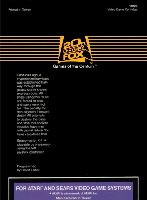 Spacemaster X-7 box back