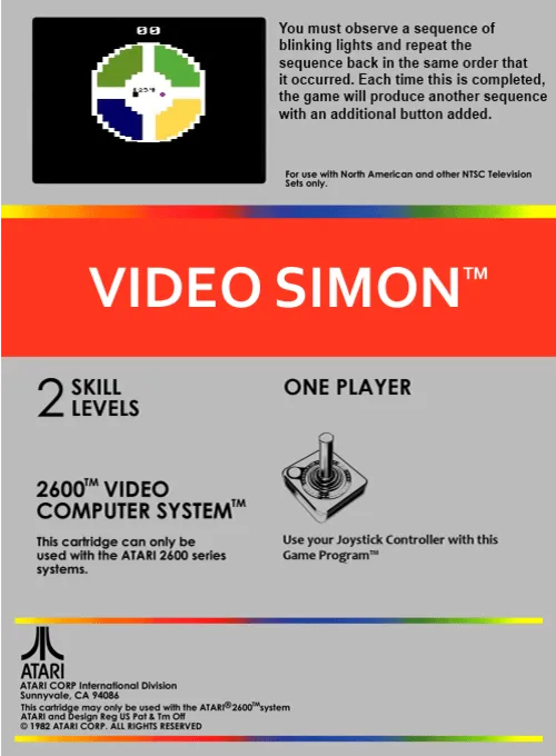 Video Simon box back