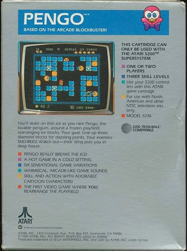 Pengo box back
