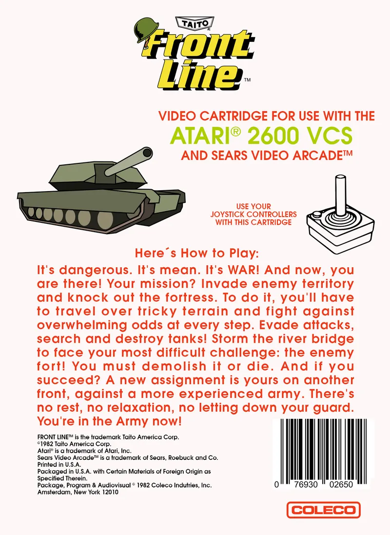 Front Line box back