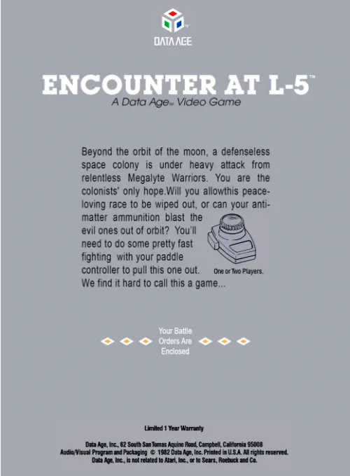 Encounter At L5 box back