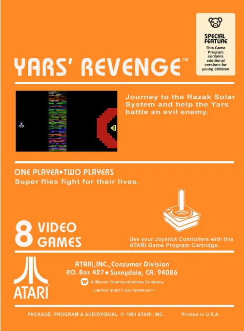 Yars' Revenge box back