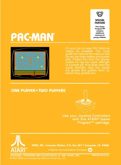 Pac-Man box back