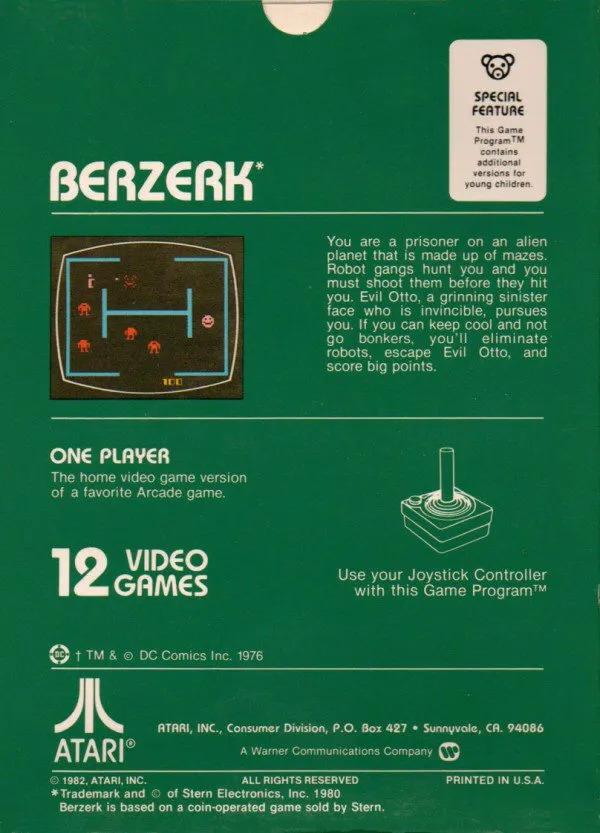 Berzerk box back