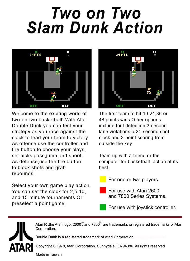 Double Dunk box back