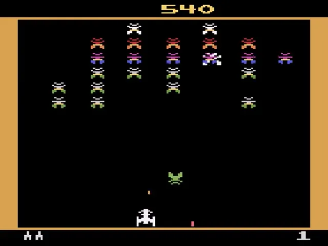 Backdrop artwork for Galaxian