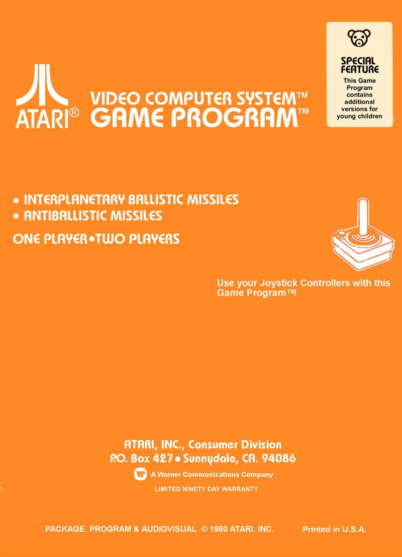 Missile Command box back