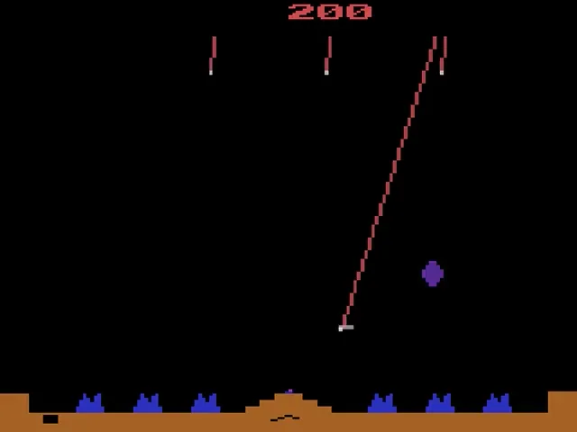 Backdrop artwork for Missile Command