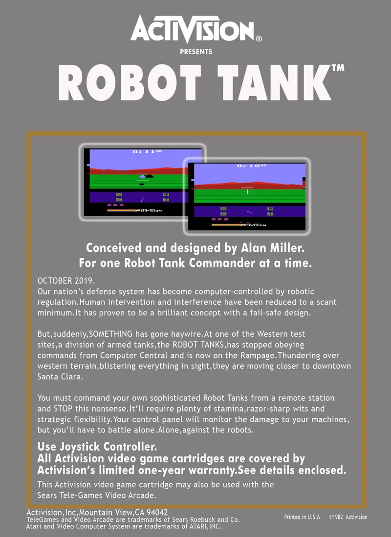 Robot Tank box back