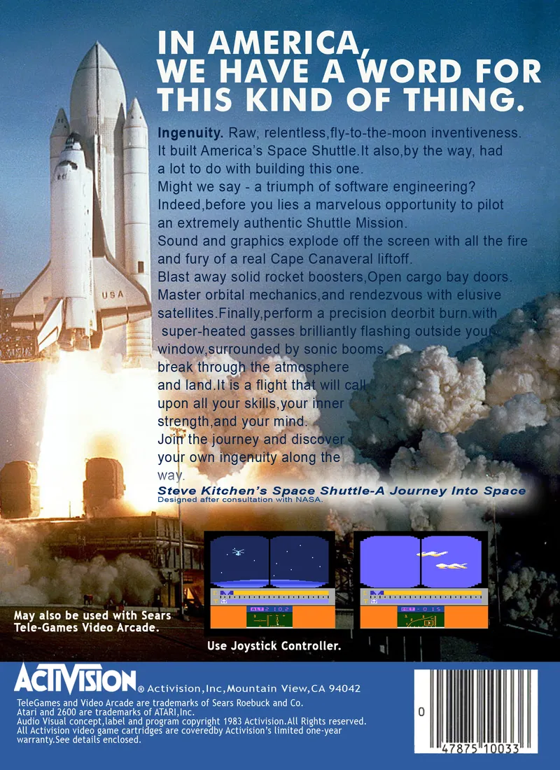 Space Shuttle: A Journey into Space box back