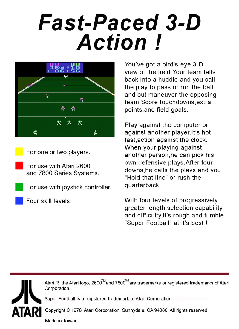 Super Football box back