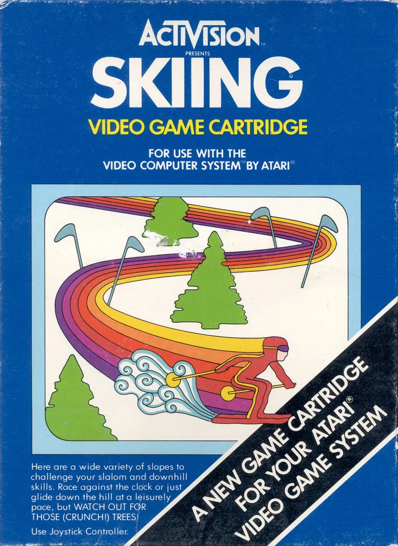 Skiing box art