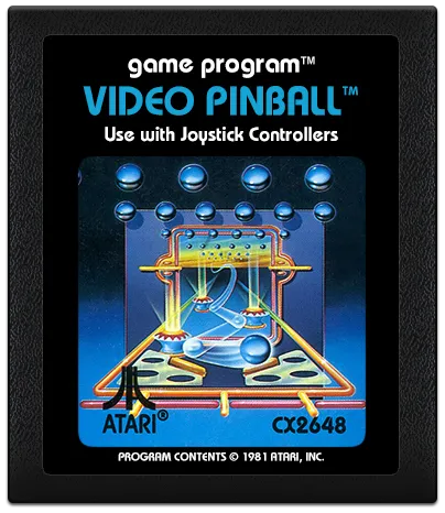 Video Pinball cart